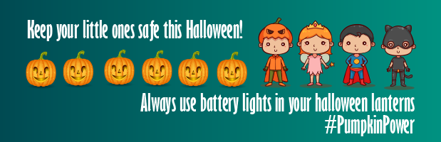 safety banner for Halloween