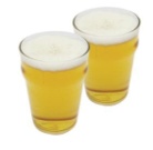 beer in glasses