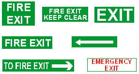 example of correct signage