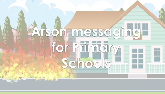 arson messaging for schools