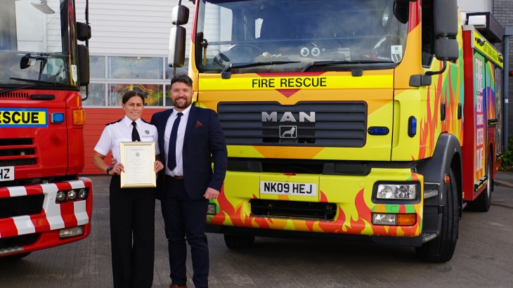 Apprentice Firefighter, Melissa Jones. 