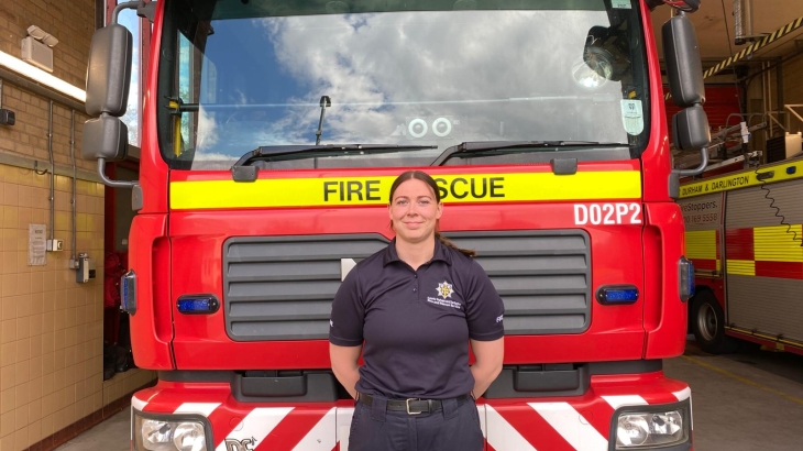 Apprentice Firefighter Summer Anderson. 