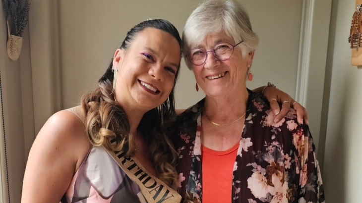 Cinnamon Filipiak and mum Jacqueline Haddow. 