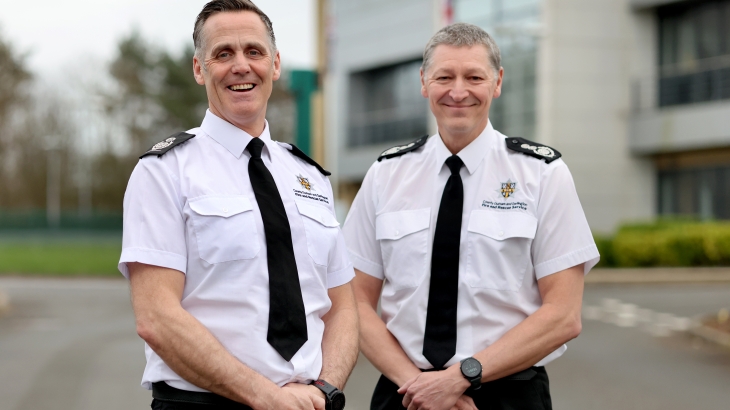 Deputy Chief Fire Officer Rob Cherrie and Chief Fire Officer Steve Helps. 