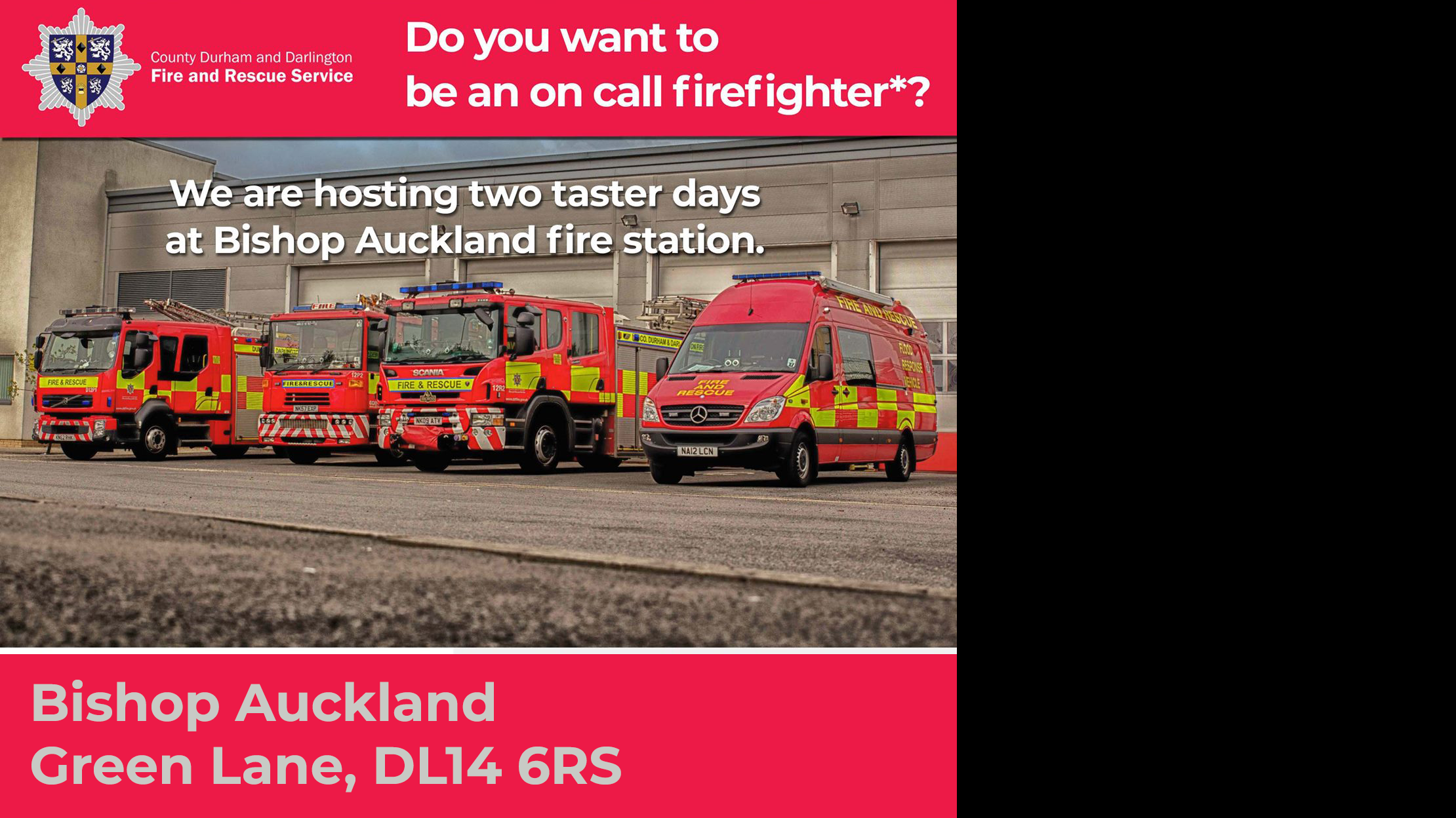 Bishop Auckland Fire Station On-call firefighter taster session 2021