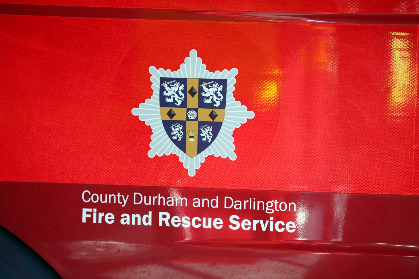 side of fire appliance with cddfrs logo showing