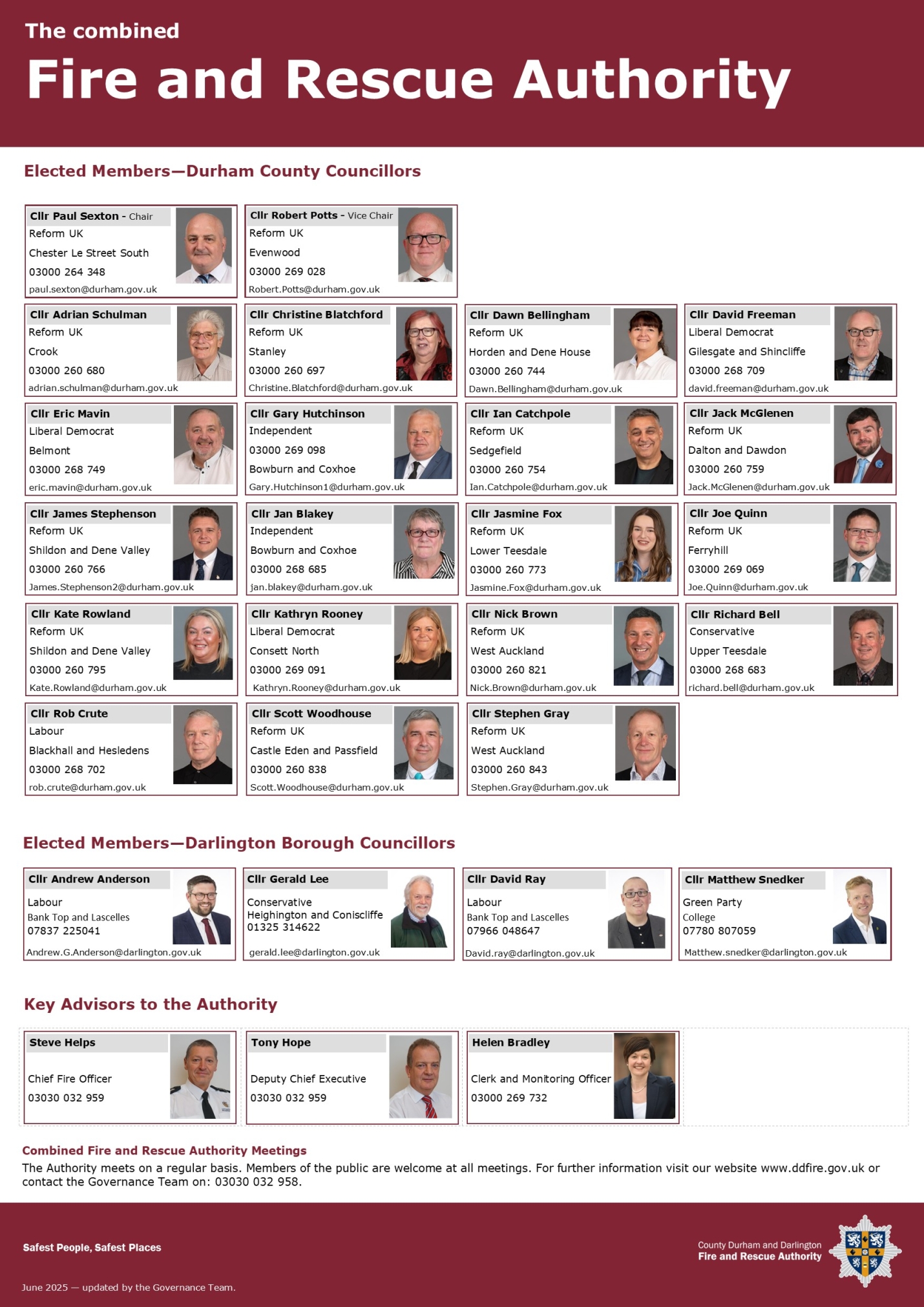 A poster of members of the CFA