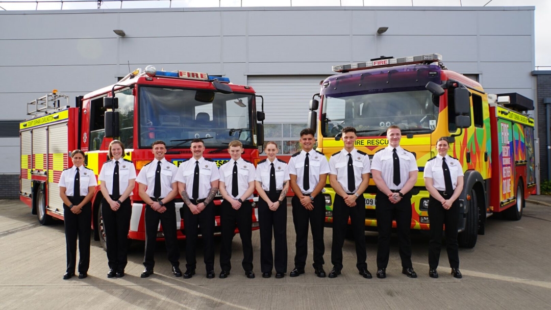 Apprentice Firefighters from Cohort 7. 