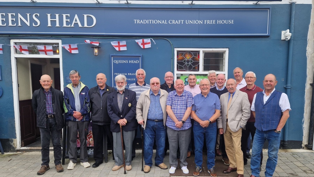 Firefighters and tutors on the S1 training course in 1974 reunited 50 years later at the Queens Head in Framwellgate on June 13. 