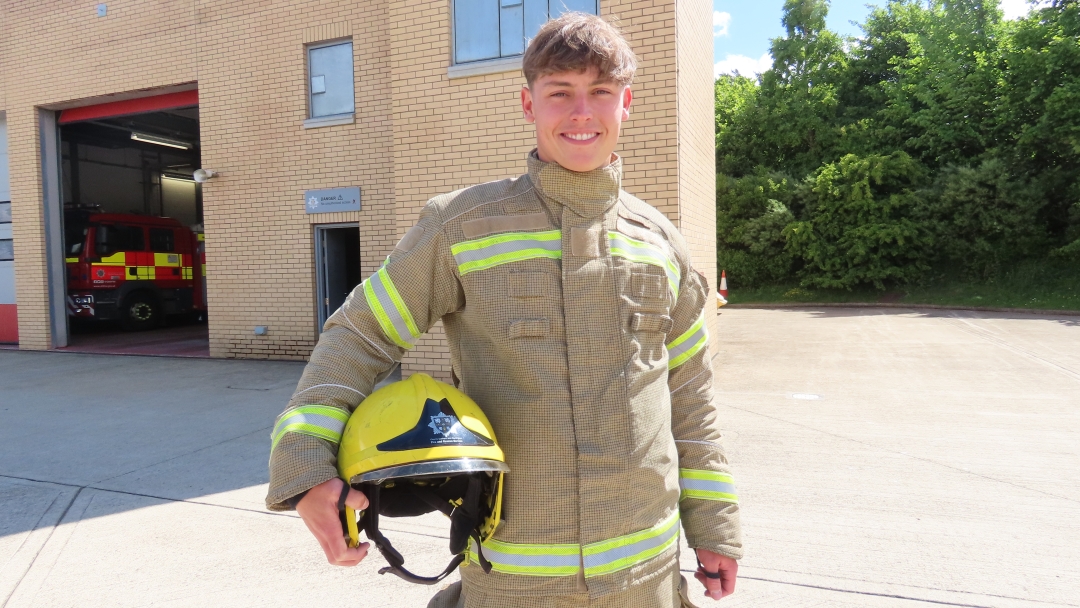 On-call firefighter Brad Main. 