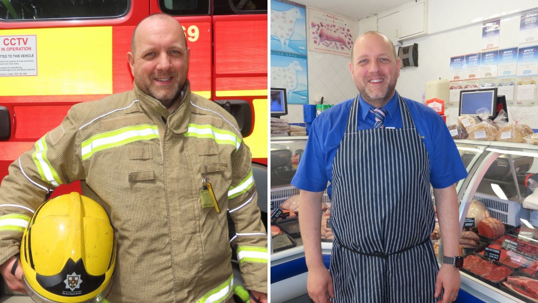 Barnard Castle on-call firefighter Stuart McFarlane. 
