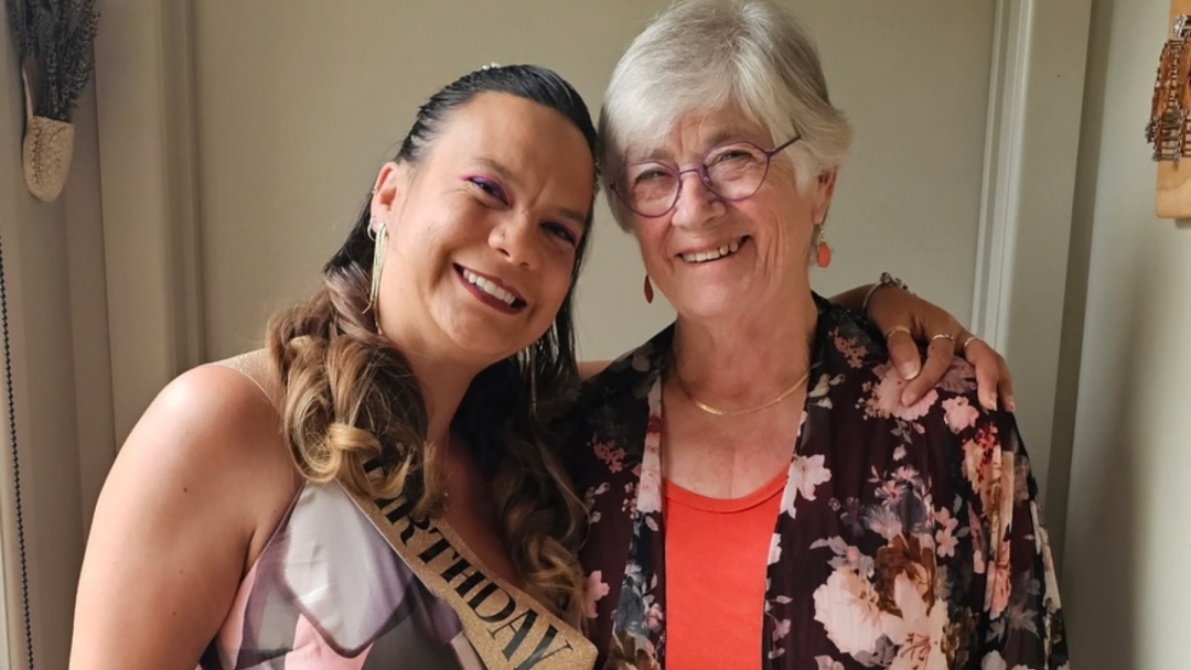 Cinnamon Filipiak and mum Jacqueline Haddow. 