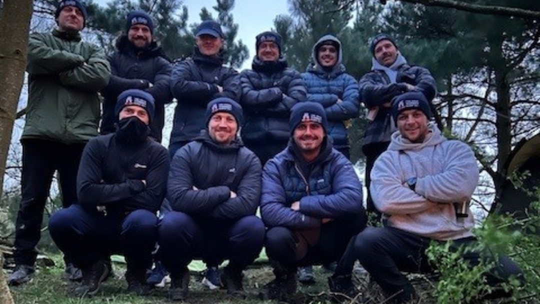 Peterlee firefighters camping.