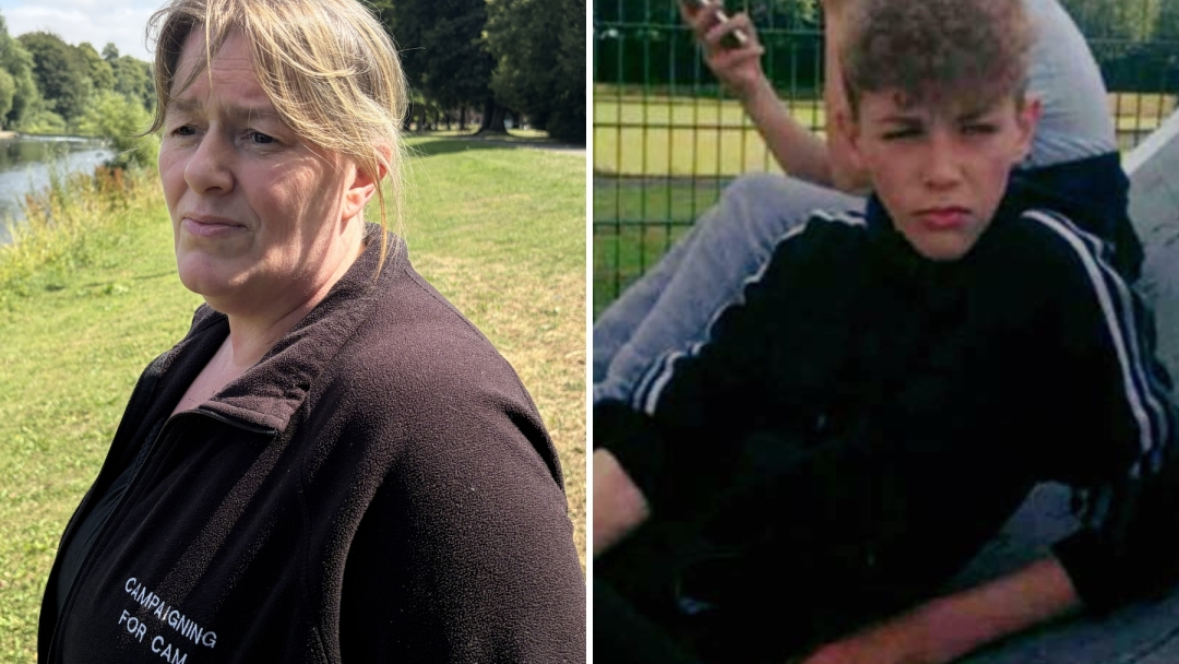 Mum Fiona Gosling (left) and son Cameron Gosling (right). 